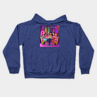 Galentines party gals Kids Hoodie